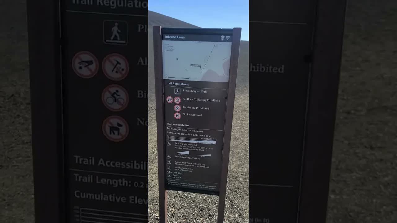 Inferno cone, lunar crater park