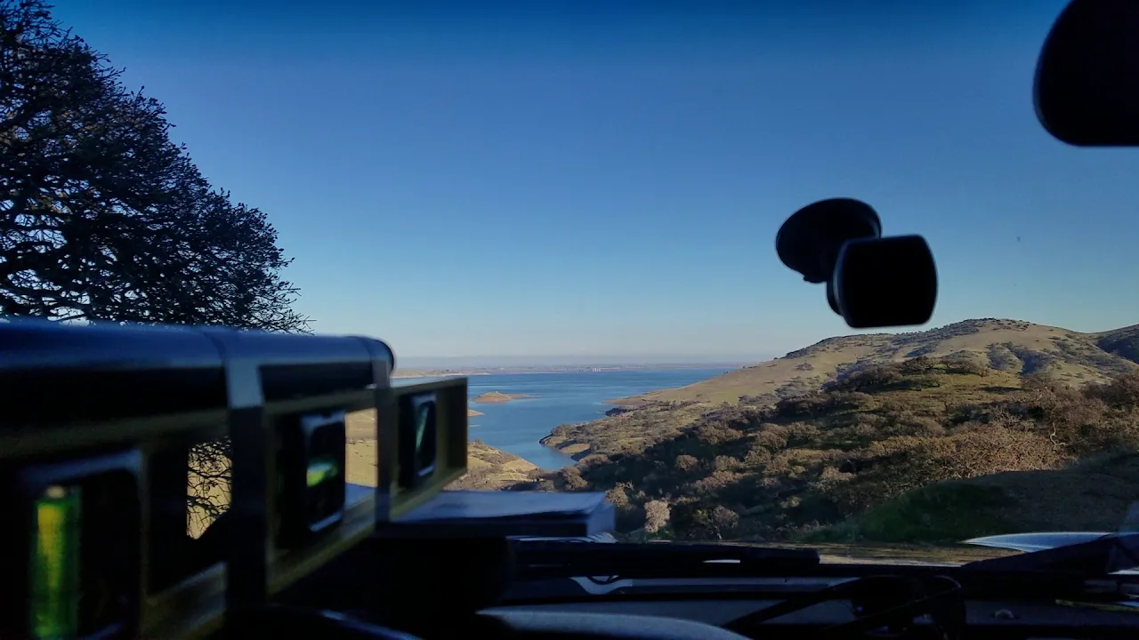 San Luis Reservoir #3 Flat Earth horizon perspective