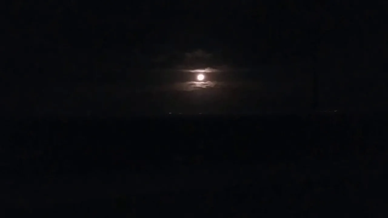 Flat Earth the Moon is above the clouds never below