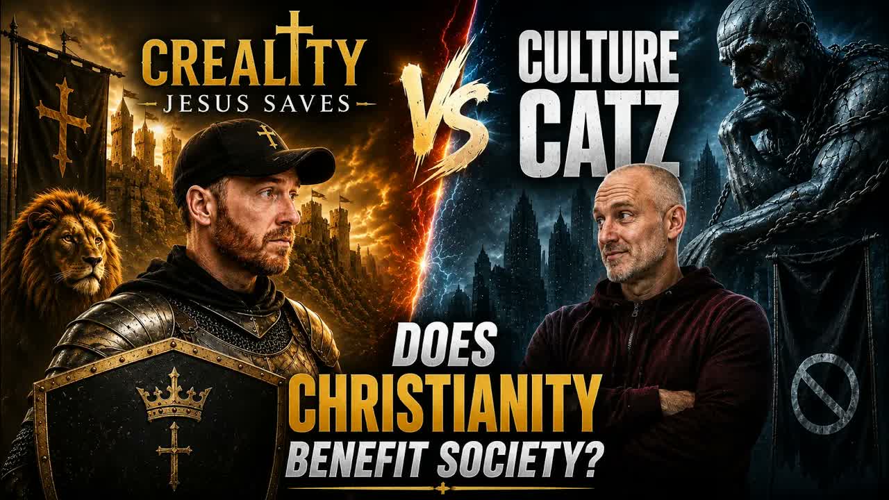 DOES CHRISTIANITY BENEFIT SOCIETY? | CULTURE CATZ vs CREALITY JESUS SAVES — LIVE DEBATE