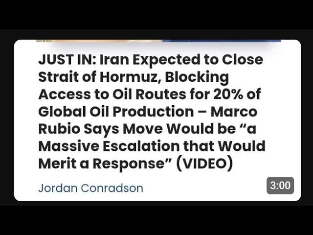 Lemme guess Drumpf NEVER SAW THIS PLANDEMIC COMING! Like he "never expected the strait to be closed"